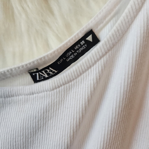 Zara Spring Angel Tiered Lace Asymmetrical Mini Dress - Picture 4 of 7